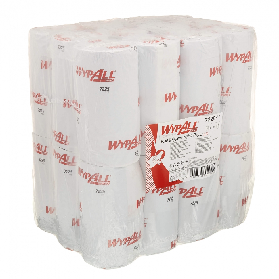 Протирочный материал в рулонах Kimberly-Clark WypAll L10 7225, однослойный