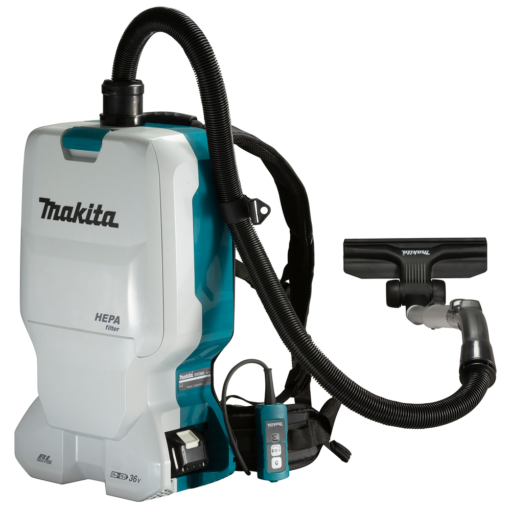 Пылесос ранцевый аккумуляторный Makita DVC660Z LXT 18В X2,  11 кПа, 6 л, без акб и ЗУ