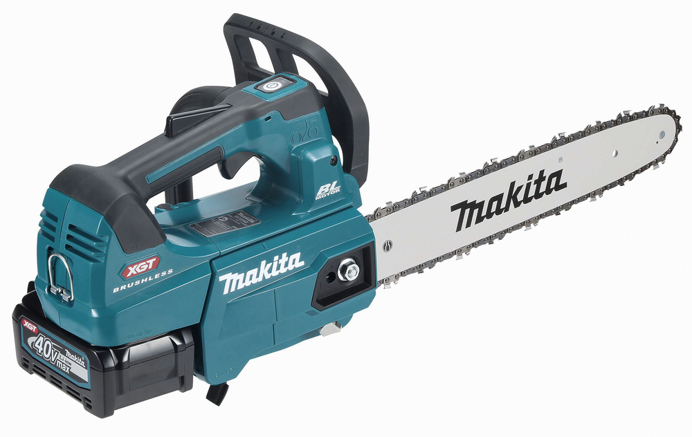 Пила цепная аккумуляторная Makita UC004GZ XGT 40v MAX, 1400 Вт, 14"/35 см, 3/8",1,1 мм, 24,8 м/с, инстр.натяжка BL, WG, без акб и ЗУ