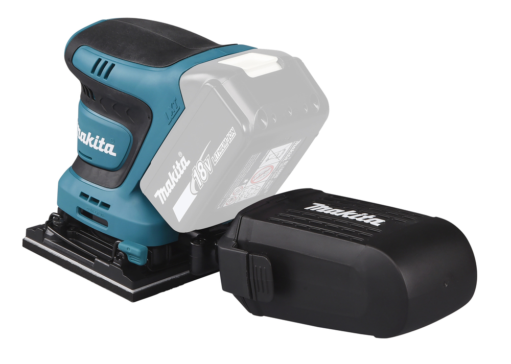 Вибрационная шлифмашина аккумуляторная Makita DBO480Z LXT 18В, 14000 об/мин, без акб и ЗУ