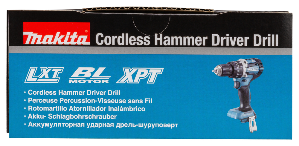 Ударная дрель-шуруповерт аккумуляторная Makita DHP484Z LXT 18В, 54 Нм, 2000 об/мин, без акб и ЗУ