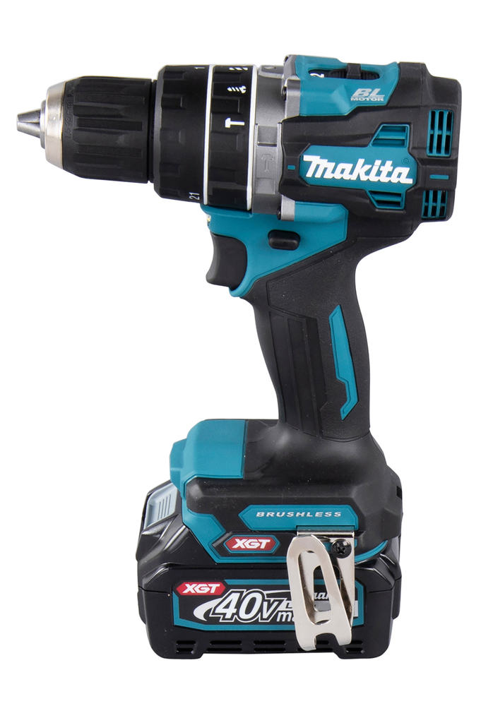 Ударная дрель-шуруповерт аккумуляторная Makita HP002GD201 XGT 40В, 2х2.5 Ач, 65 Нм, 2200 об/мин