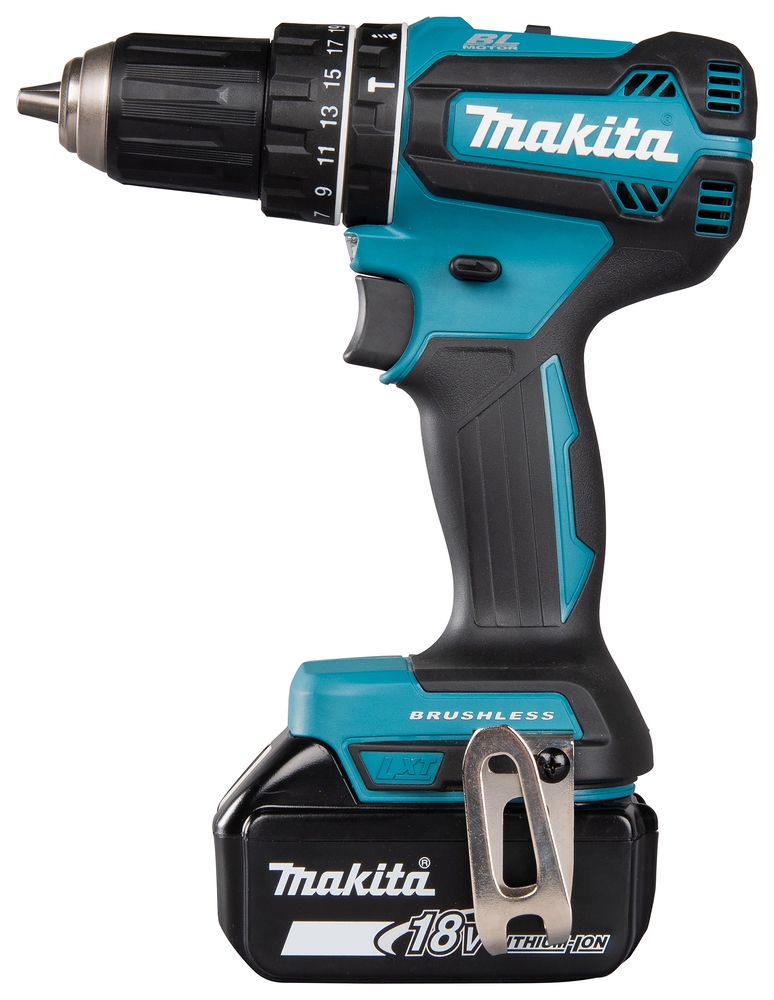 Аккумуляторная ударная дрель-шуруповерт Makita DHP485SYE 18В, 2х1,5 Ач Li-ion, 50 Нм, 1 900 об/мин