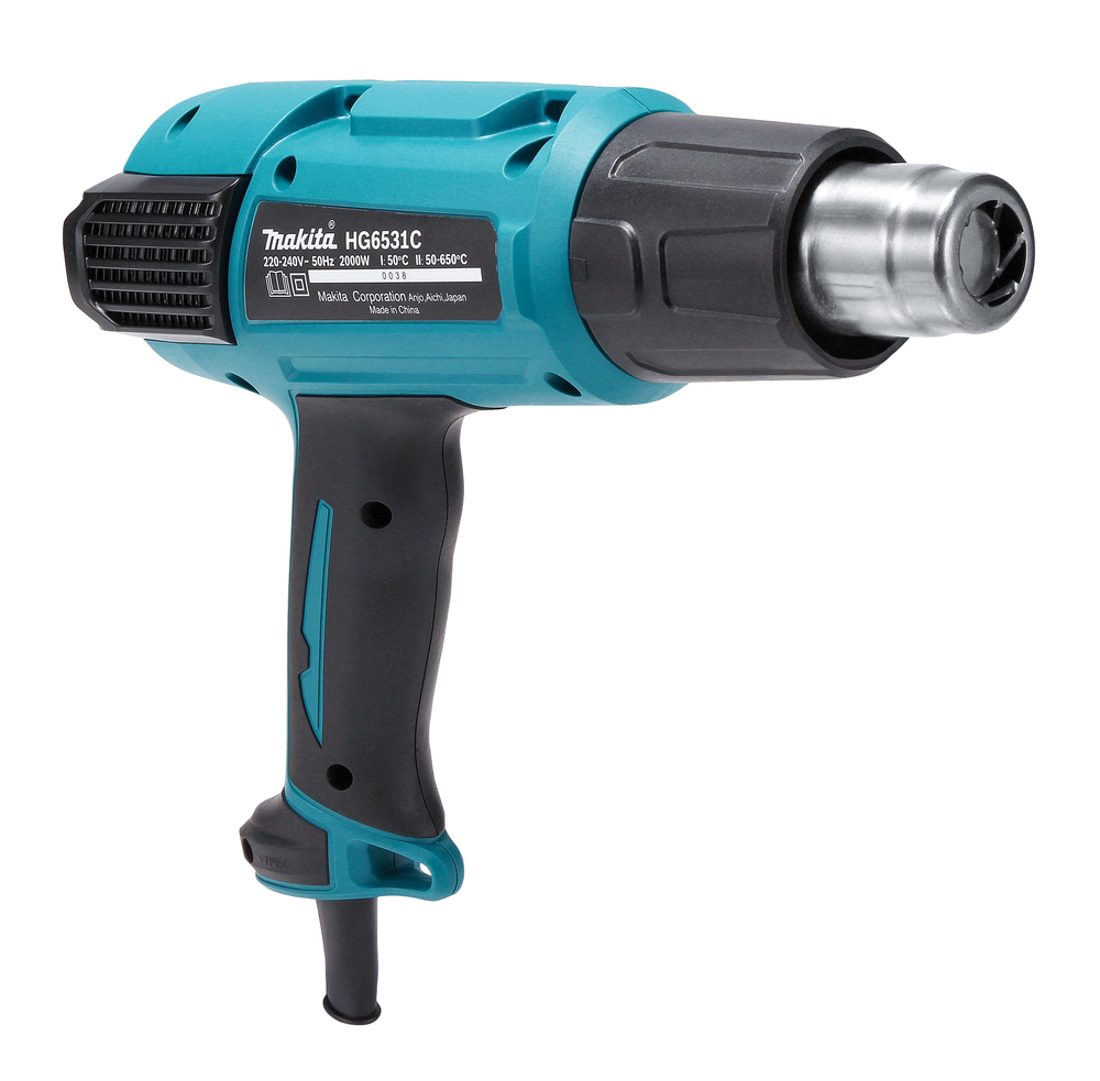 Строительный фен Makita HG6531CK 2000 Вт, 200 – 550 о/мин, 50 – 650°C