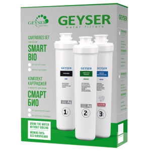 Комплект сменных картриджей для фильтра Гейзер Смарт Био 511