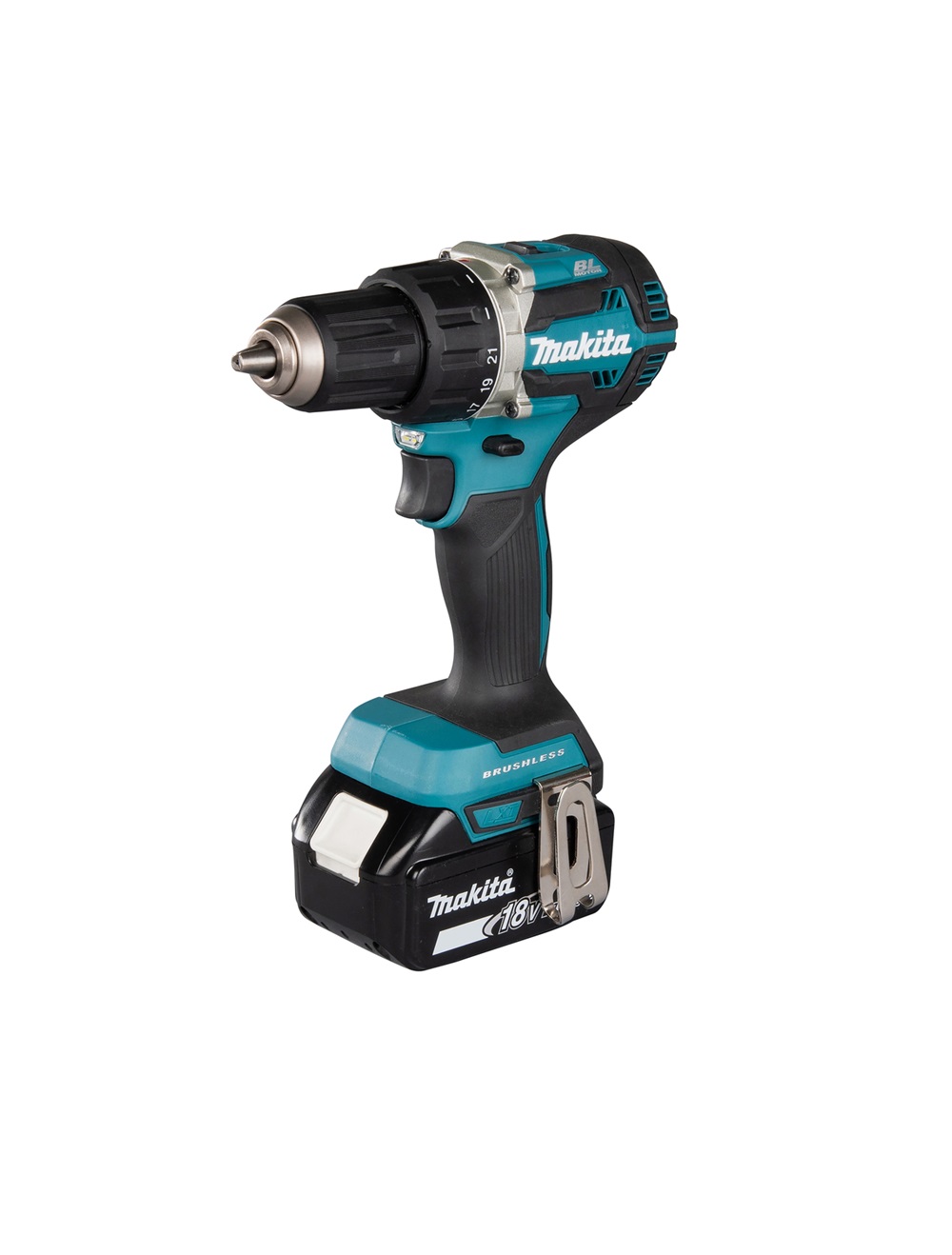 Дрель-шуруповерт аккумуляторная Makita DDF484RME LXT 18В, 2х4.0 Ач Li-ion, 54 Нм, 2000 об/мин