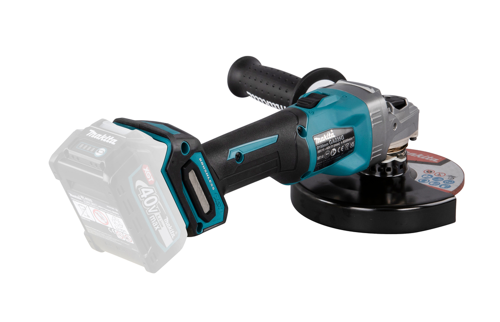 Угловая шлифмашина аккумуляторная Makita GA035GZ XGT BL 40В, 150 мм, 8500 об/мин, без акб и ЗУ