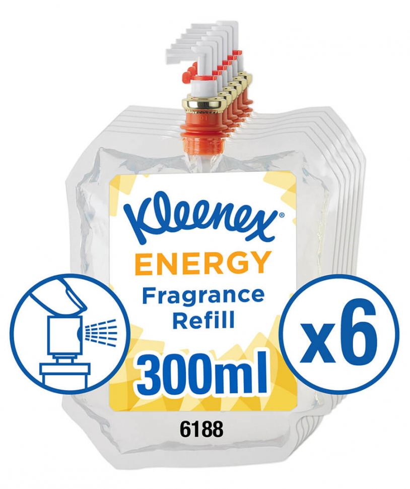 Сменный блок освежителя Kimberly-Clark "Энергия" 6188, цитрусово-травяной