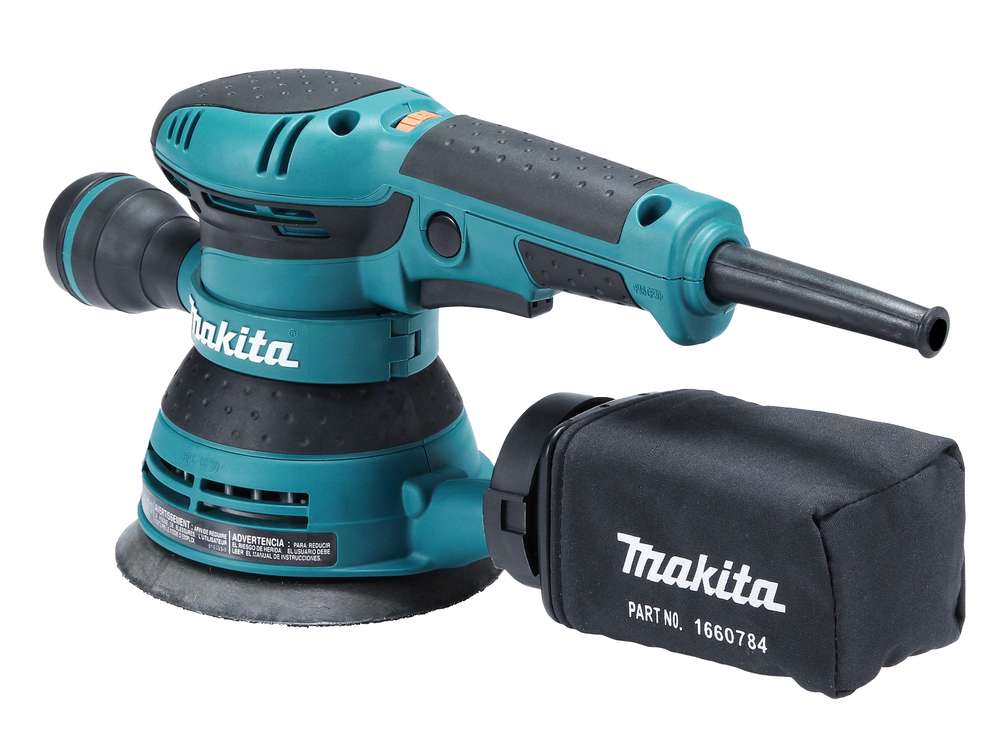 Эксцентриковая шлифовальная машина электрическая Makita BO5041 300 Вт, 125 мм, 4000-12000 об/мин