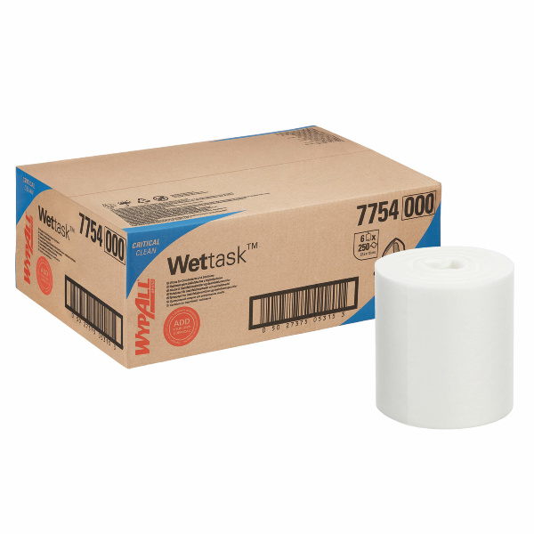 Протирочные салфетки в рулонах WypAll Wettask 7754