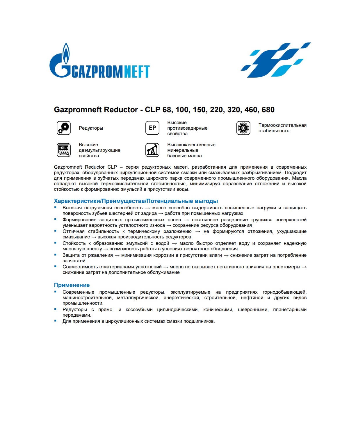 Масло редукторное Gazpromneft Reductor CLP-220 20л