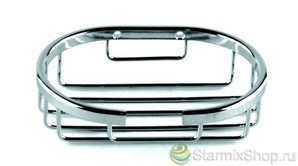 Мыльница-сетка овал хром МС-018