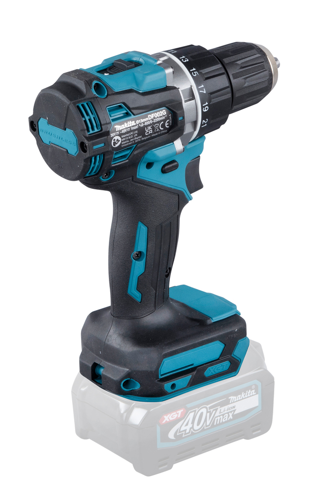 Дрель-шуруповерт аккумуляторная Makita DF002GZ XGT 40В, 65 Нм, 2200 об/мин, без акб и ЗУ