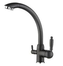 СМЕСИТЕЛЬ ДЛЯ КУХНИ LEDEME, С ВЫХОДОМ ПИТЬЕВОЙ ВОДЫ, ЧЁРНЫЙ-МАТОВЫЙ L4455F-3