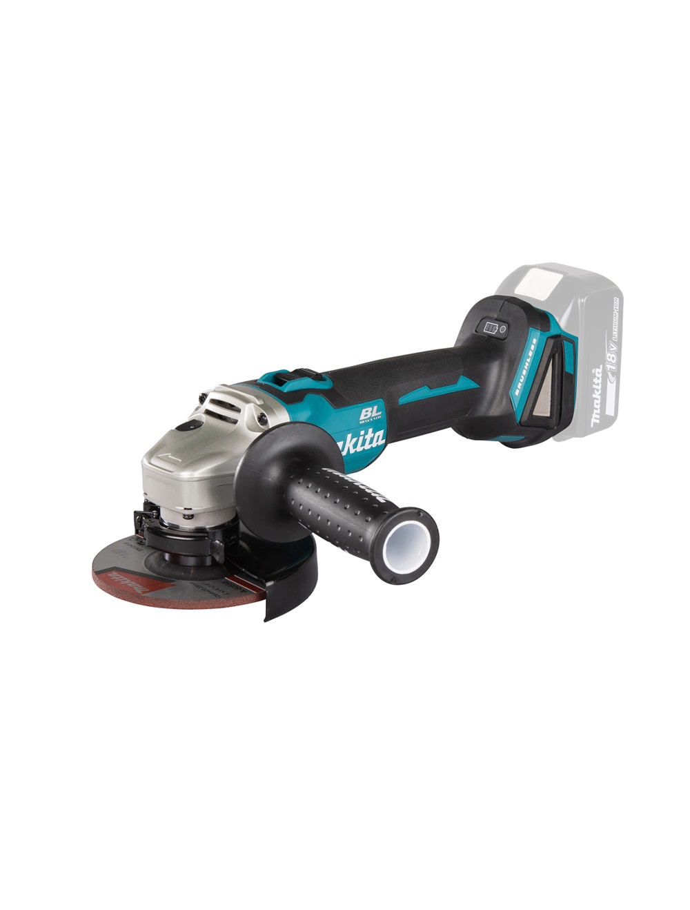 Угловая шлифмашина аккумуляторная Makita DGA506Z LXT 18В, 125 мм, 8500 об/мин, без акб и ЗУ