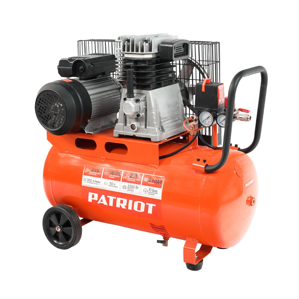 Компрессор Patriot поршневой ременной PTR 50-360I