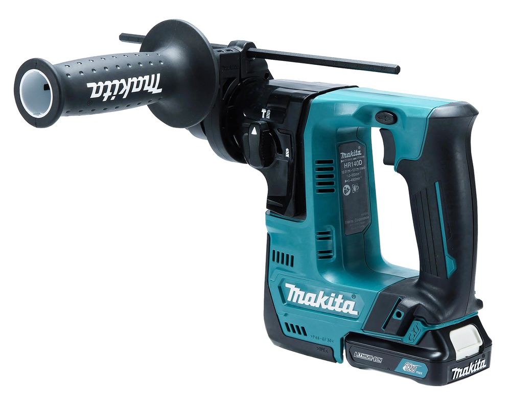 Перфоратор аккумуляторный Makita HR140DZ XGT 10.8В, 14 мм, 1,0 Дж, SDS-PLUS, без акб и ЗУ