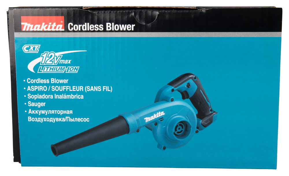 Аккумуляторная воздуходувка Makita UB100DZ CXT 12В, 75 м/с, 2 в 1, без акб и З/У