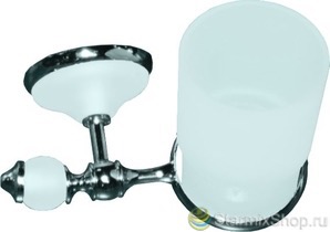 Стакан подвесной белый матовый 8584