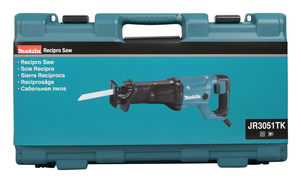 Пила сабельная электрическая Makita JR3051TK 1200 Вт, 30 мм, 0 - 3000 об/мин