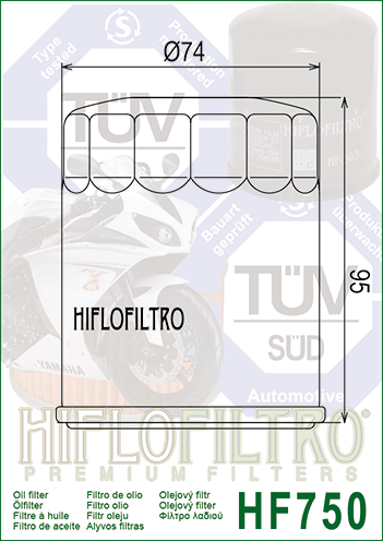 HF750 Фильтр масляный