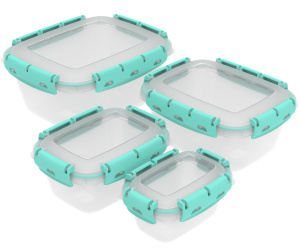 Набор контейнеров с уплотнителем №2 (0,38л; 0,8л; 1,5л; 2,5л) 4 шт