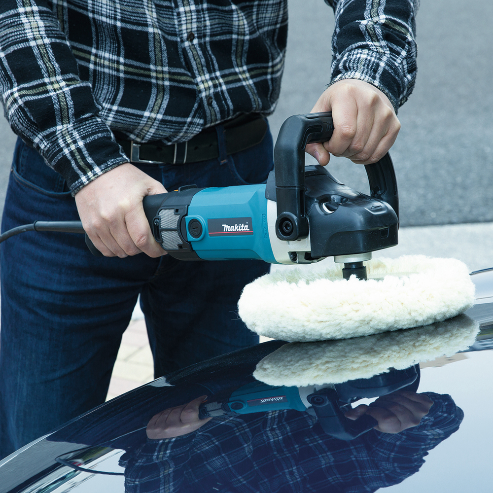 Полировальная машина электрическая Makita 9237CB 1200 Вт, 180 мм, 0-3200 об/мин