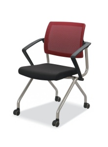 Стул ортопедический черно-красный DSP T142Y