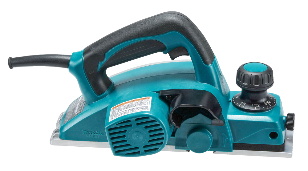 Рубанок электрический  Makita KP0800 620 Вт, 17000 об\м, ширина-82 мм, глуб-2.5 мм, 2.6 кг, кор