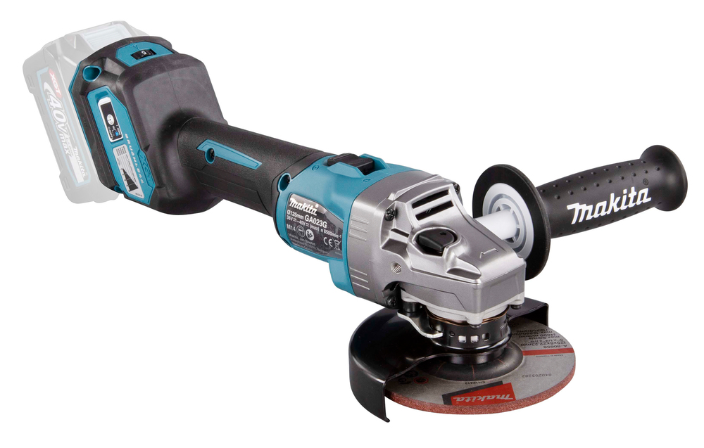 Угловая шлифмашина аккумуляторная Makita GA023GZ XGT BL 40В, 125 мм, 3000-8500 об/мин, без акб и ЗУ