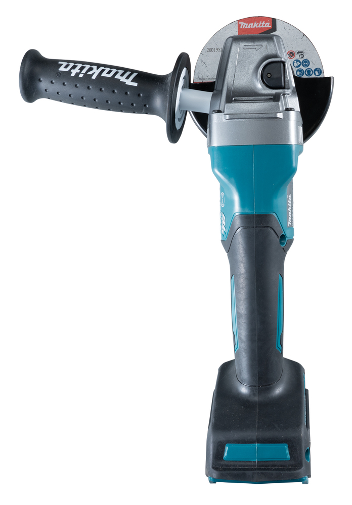 Угловая шлифмашина аккумуляторная с широкой клавишей включения Makita GA012GM201 XGT BL 40В, 115 мм, 8500 об/мин