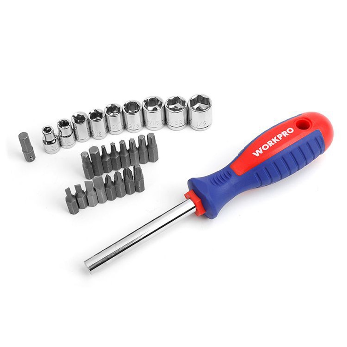 Набор отверток и бит  45 шт на подставке WORKPRO