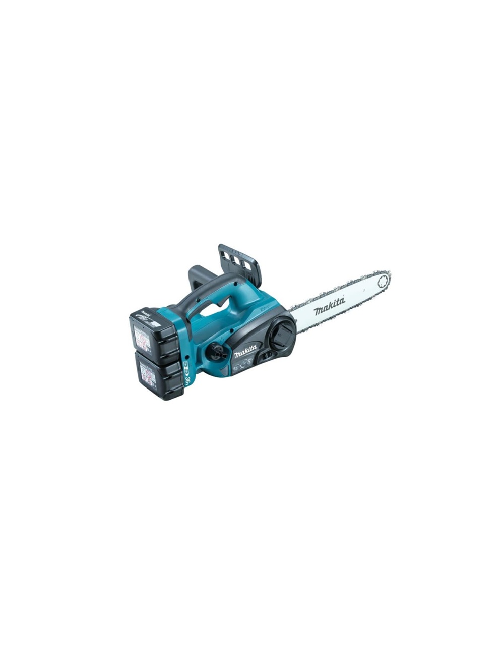 Пила цепная аккумуляторная Makita DUC302RF2 36В д\2-х ак18В, Li-ion, шина-30 см, шаг-3\8", паз-1.3 мм,4.1 кг ,совм с 4Ач Li-ion (2хBL1830, DC18RC)
