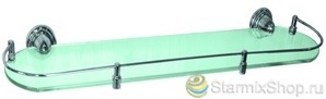 Полка стеклянная с бортиком 6853