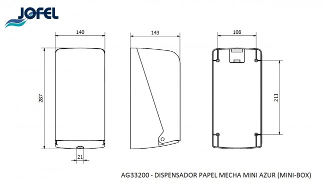 Диспенсер для рулонных полотенец Jofel AG33200
