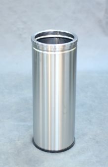 Урна для сбора мусора "Баррель" шлифованная, 90 л.