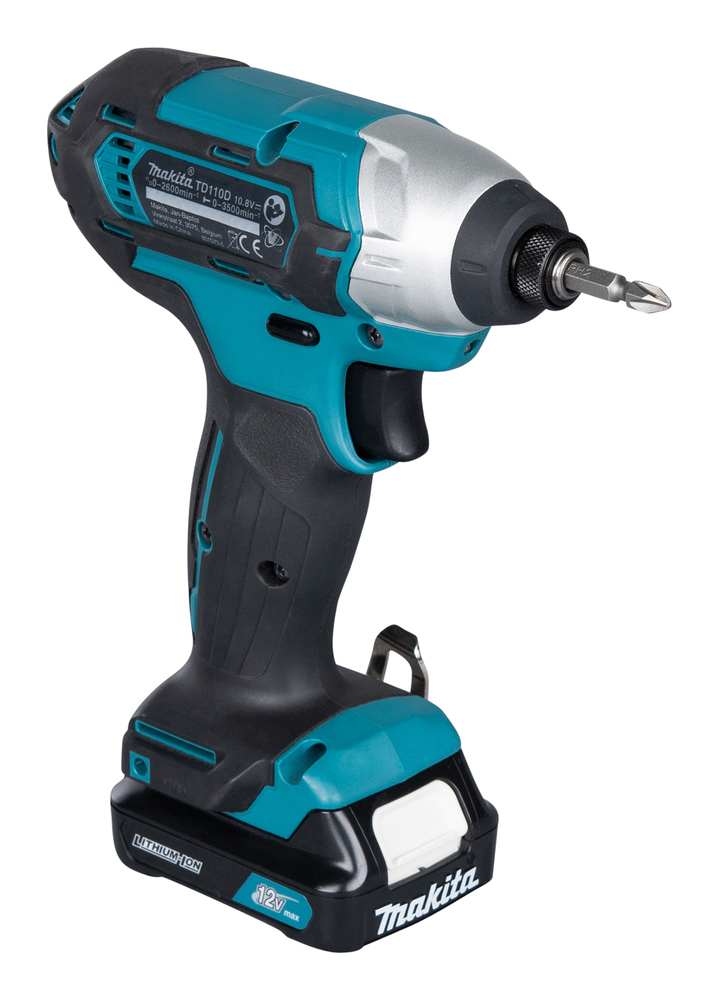 Шуруповерт ударный аккумуляторный Makita TD110DWAE CXT 10.8В, 2х2.0 Ач, 110 Нм, 2600 об/мин