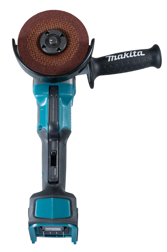 Угловая шлифмашина аккумуляторная с широкой клавишей включения Makita GA012GM201 XGT BL 40В, 115 мм, 8500 об/мин
