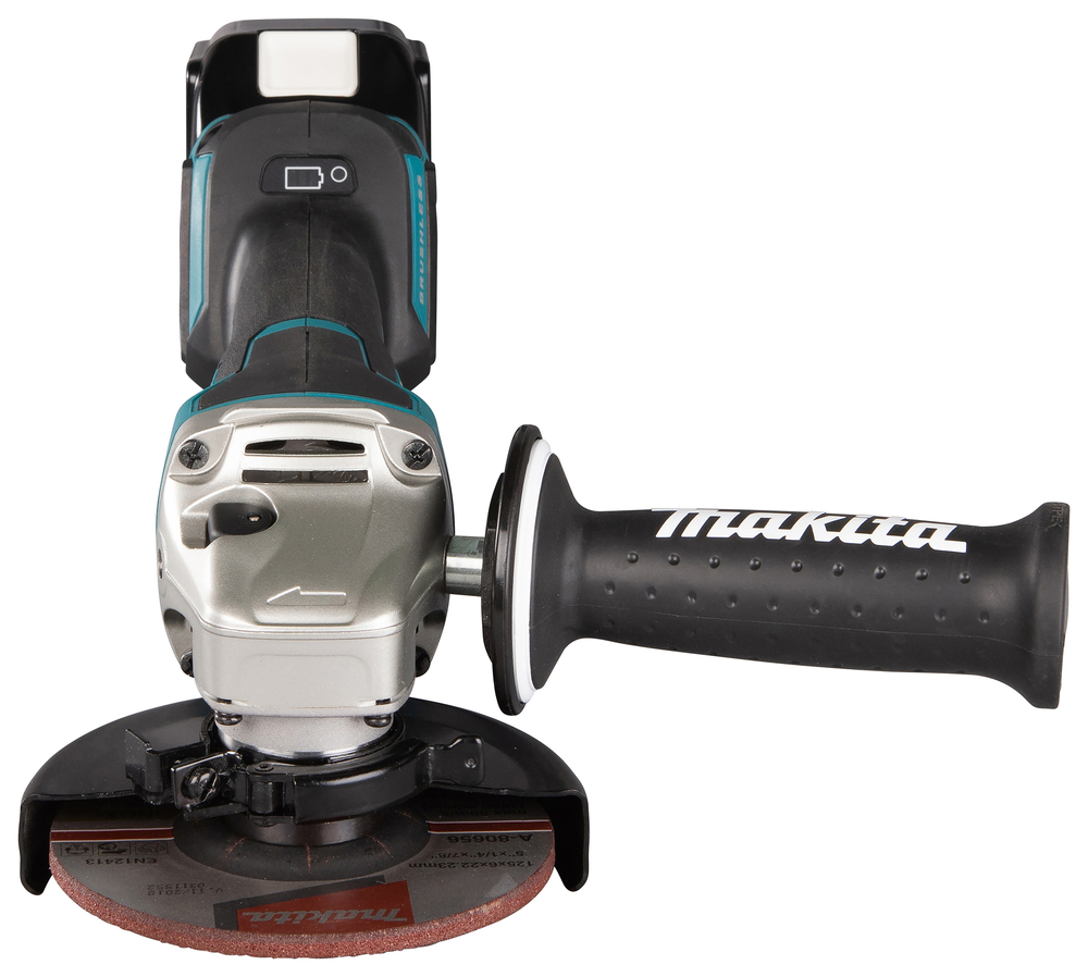 Угловая шлифмашина аккумуляторная Makita DGA508RME LXT 18В, 125 мм, 8500 об/мин, 2х4.0 Ач Li-ion