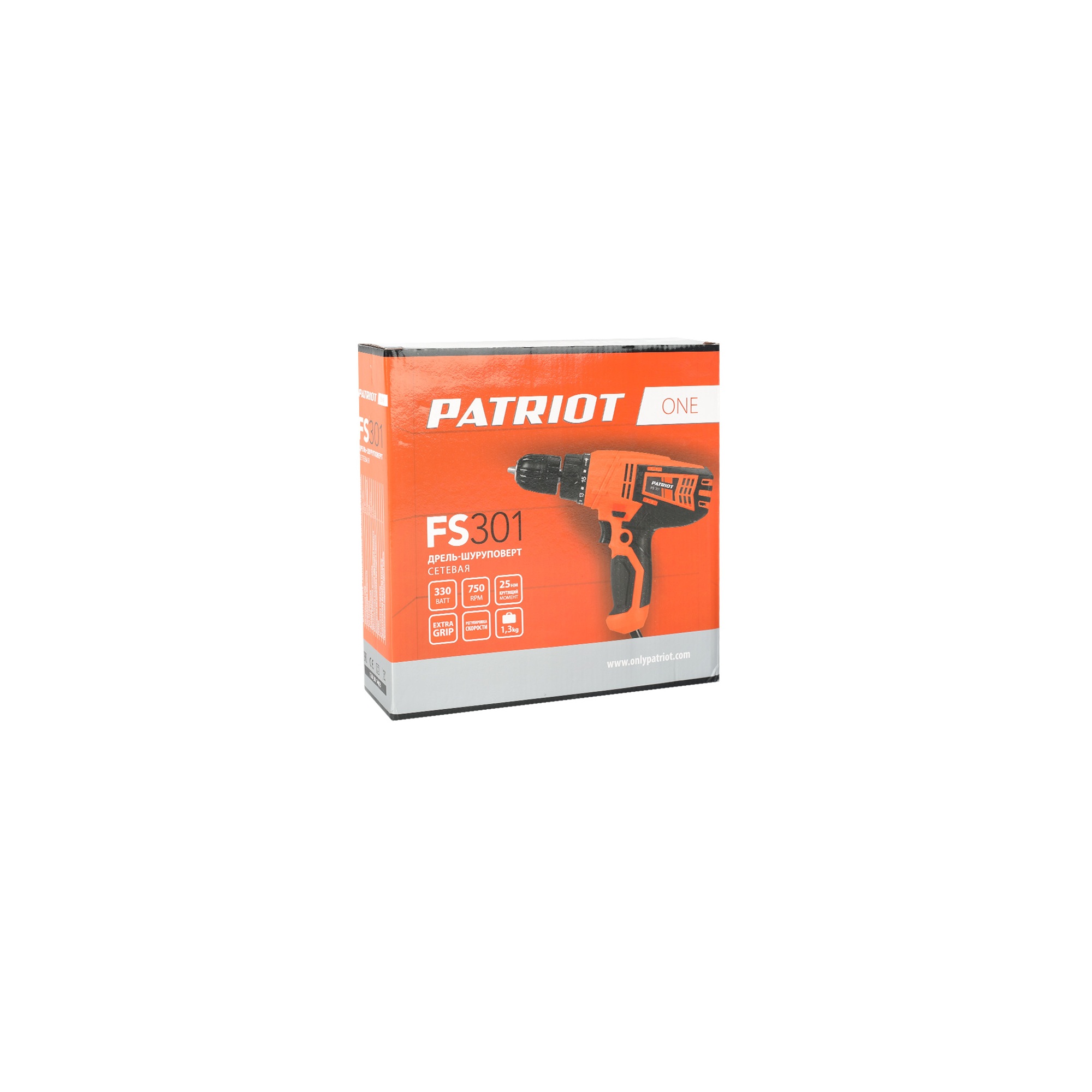 Дрель-шуруповерт сетевая PATRIOT FS 301, 330 Вт