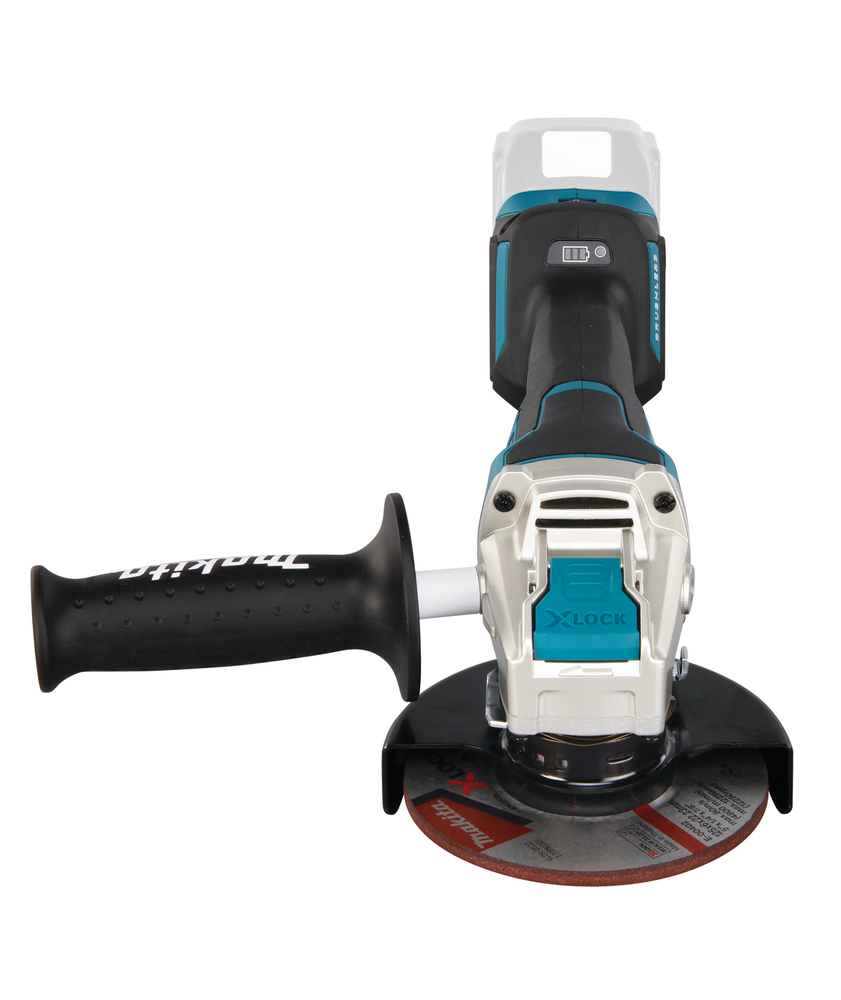 Угловая шлифмашина аккумуляторная с системой крепления диска X-Lock Makita DGA519Z LXT 18В, 125 мм, 3000 - 8500 об/мин, без акб и ЗУ