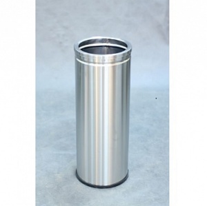 Урна для сбора мусора "Баррель" шлифованная, 60 л.