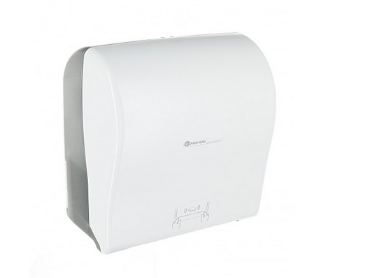 Автоматический держатель бумажных полотенец в рулонах MERIDA SOLID CUT MAXI CJB303 (черно-белый)