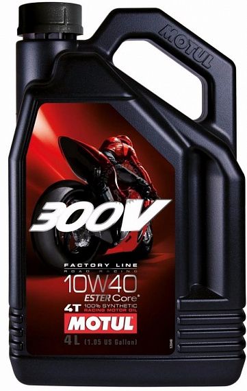 Моторное масло MOTUL 300 V 4T FL Road Racing SAE 10W40 (4л)