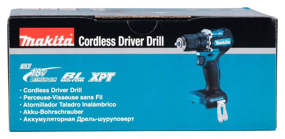 Дрель-шуруповерт аккумуляторная Makita DDF487Z LXT BL 18В, 40 Нм, 1700 об/мин, без акб и ЗУ