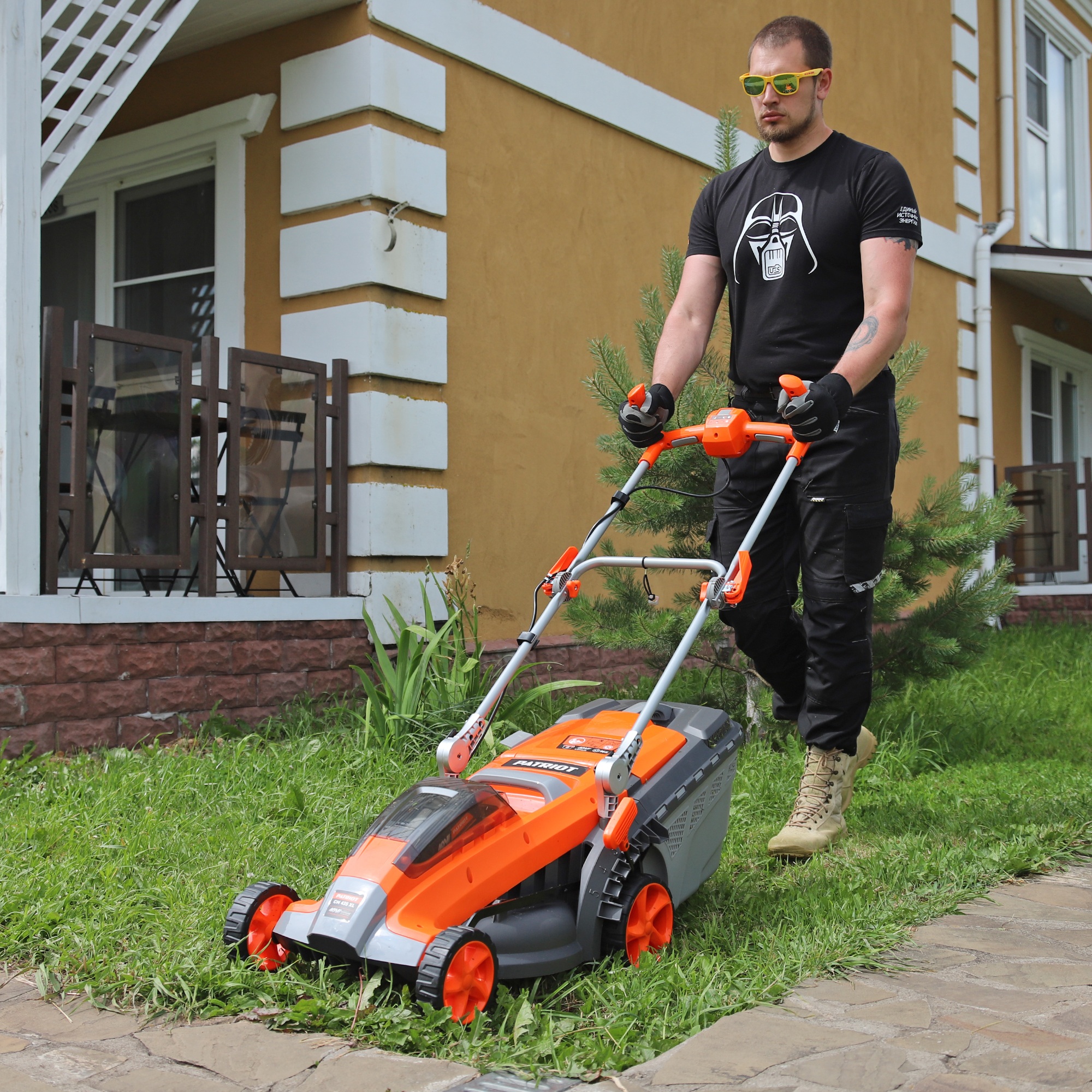 Газонокосилка аккумуляторная PATRIOT CM 435XL 40В, акб 2,5Ач
