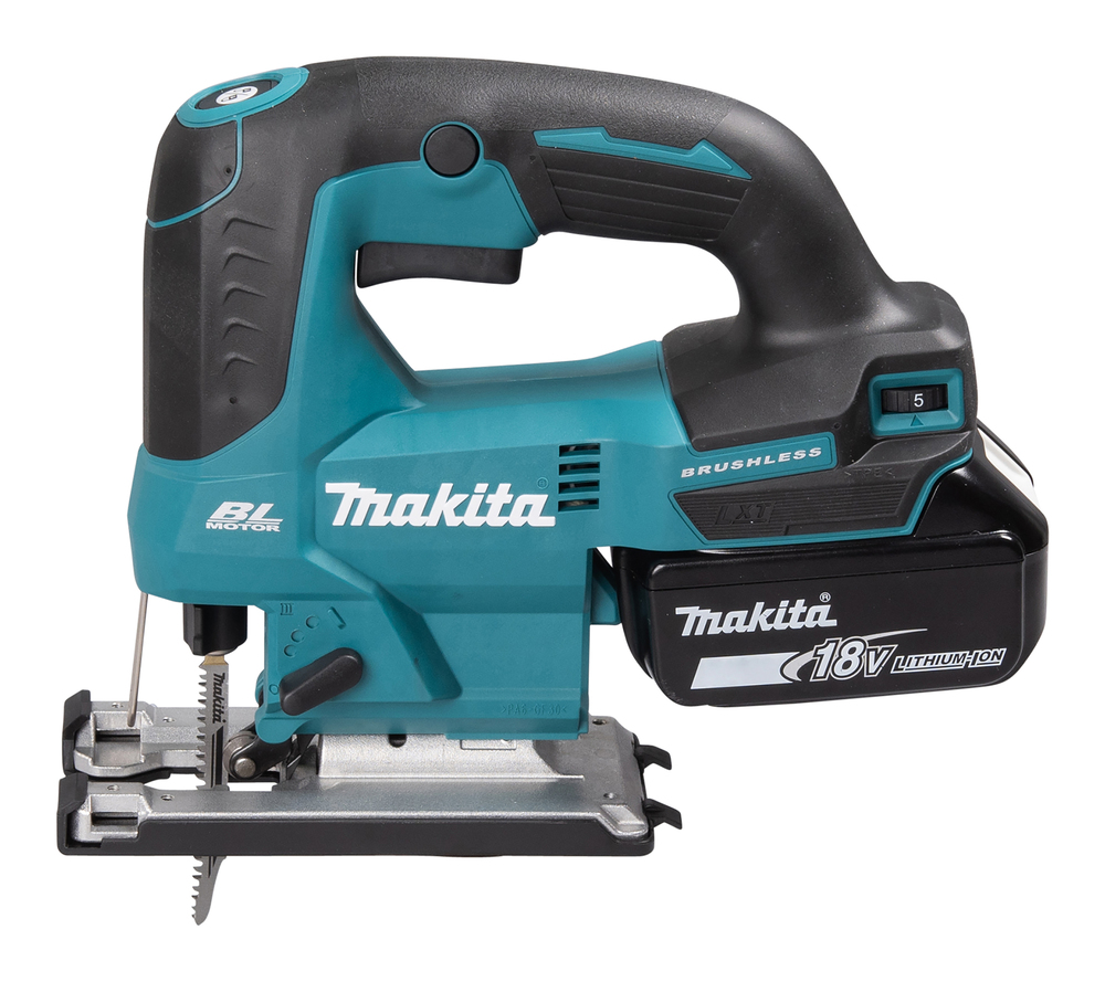 Лобзик аккумуляторный Makita DJV184Z LXT BL 18В, XPT, SOFT NO LOAD, регул. ампл., скорости, 3000 об./мин, плав. пуск, стабилизац, без акб и ЗУ