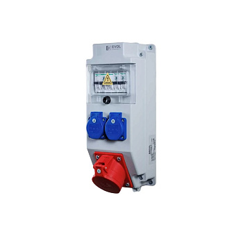 Навесной щит с розетками 220В + 380В EVOL COMBOX 5 0101-002-1