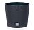 Кашпо для цветов Prosperplast Rato Round 37,65+35л, антрацит
