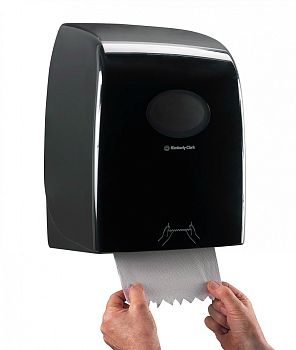 Диспенсер для рулонных полотенец Kimberly-Clark Aquarius чёрный 7193